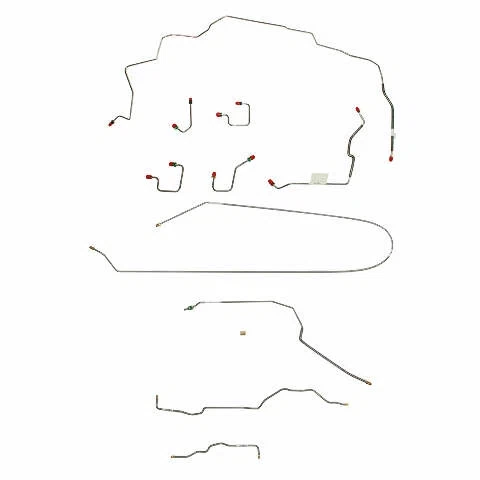 1997-1998 Jeep Grand Cherokee Complete Brake Line Kit Rear Disc Steel CBK0020OM